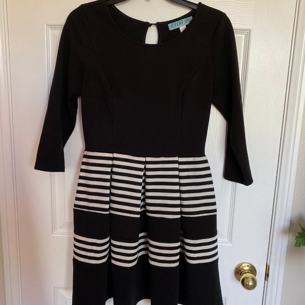 Black Striped Dress